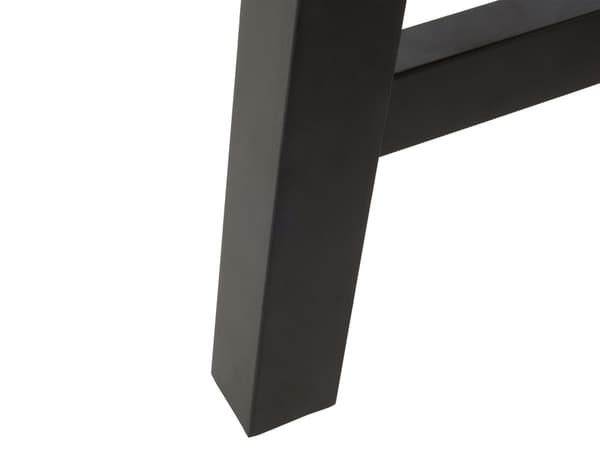 Trädgårdsbord Akaciaträ och Svarta Ben 170 x 80 cm Utomhus Inomhus Modern