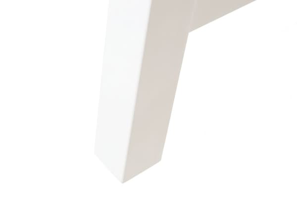 Trädgårdsbord Akaciaträ och Vita Ben 170 x 80 cm Utomhus Inomhus Modern