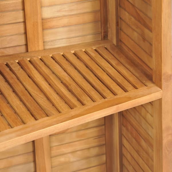 vidaXL Hopfällbart barbord 155x53x105 cm massivt teakträ