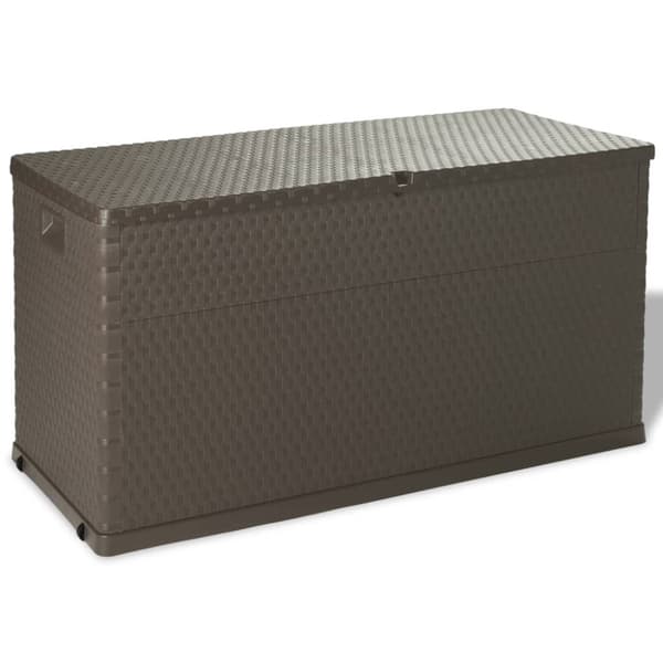 vidaXL Dynbox brun 120x56x63 cm PP-rotting