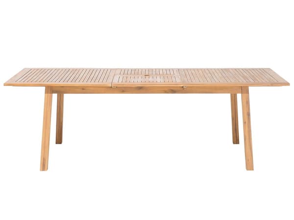 Trädgårdsbord Akaciaträ 180/240 x 100 cm Hopfällbart för 8 Personer Rektangulärt