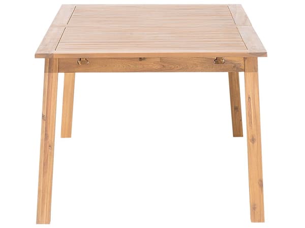 Trädgårdsbord Akaciaträ 180/240 x 100 cm Hopfällbart för 8 Personer Rektangulärt