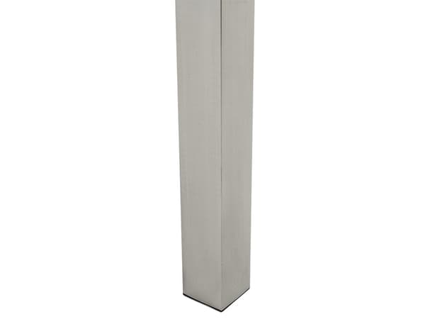Trädgårdsbord Svart Glas Bordsskiva 180 x 90 cm 6-sits Stålram