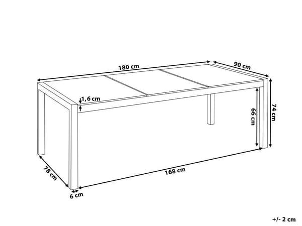 Have Spisebordssæt Grå og Sølv Granitbordplade Stål Ben Udendørs Modstandsdygtig 6 Personers 180 x 90 x 74 cm
