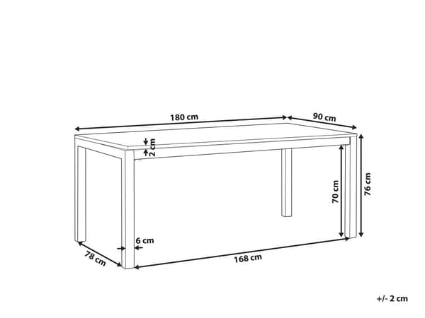 Have Spisebordssæt Sort og Sølv Granitbordplade Stål Ben Udendørs Modstandsdygtig 6 Personers 180 x 90 x 74 cm