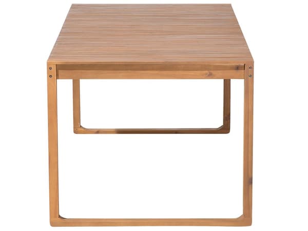 Havespisebord Lyst Akacietræ 180 x 90 cm Rektangulær Top Vejrbestandig Klassisk Design