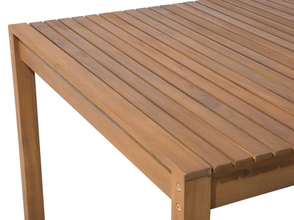 Havespisebord Lyst Akacietræ 180 x 90 cm Rektangulær Top Vejrbestandig Klassisk Design