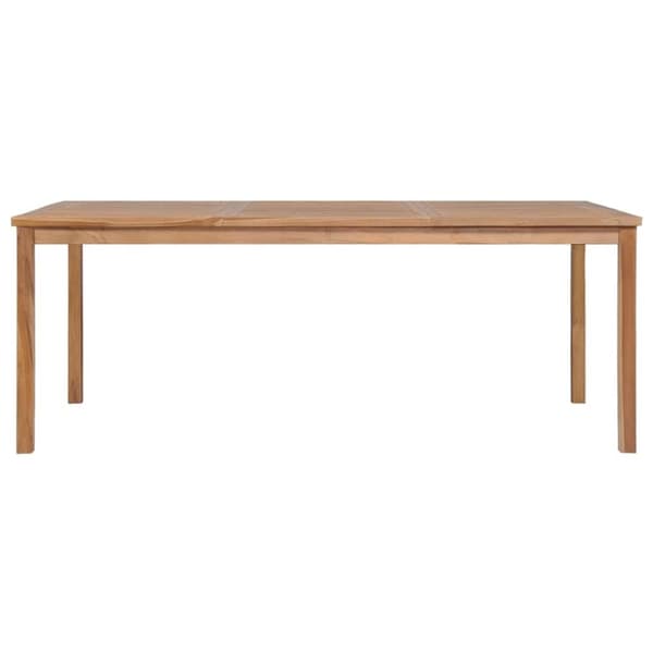 vidaXL Puutarhapöytä 200x100x77 cm tiikki