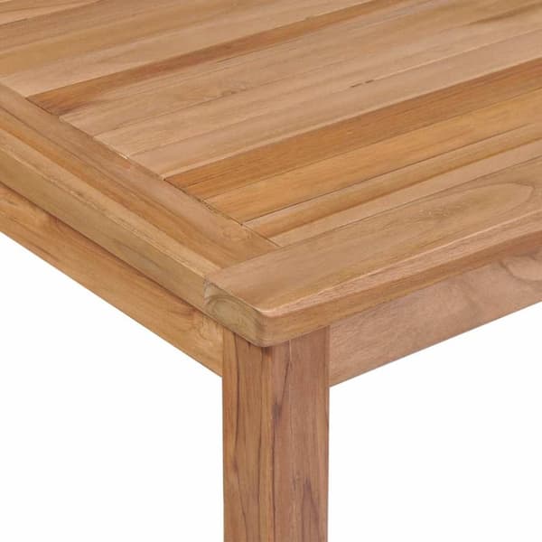 vidaXL Hagebord 200x100x77 cm heltre teak
