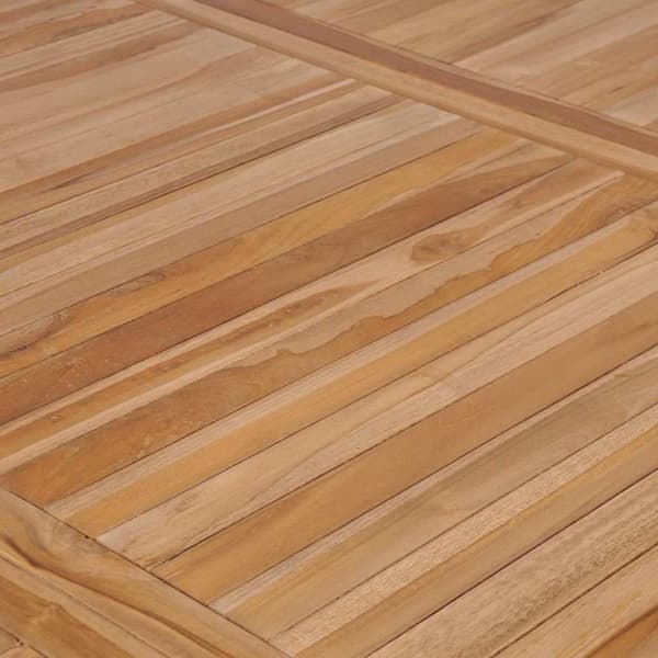 vidaXL Hagebord 200x100x77 cm heltre teak