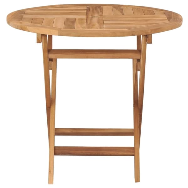 vidaXL Sammenleggbart hagebord 85x76 cm heltre teak