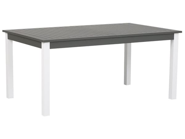 Utomhus Trädgårdsbord i Grå Färg 75 x 168/248 x 100 cm med Bordsskiva av Aluminium Utdragbart