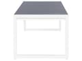 Miniatyrbillede 5 af 9: Havespisebord Grå og hvid Aluminiums glasbordplade Vejrbestandig