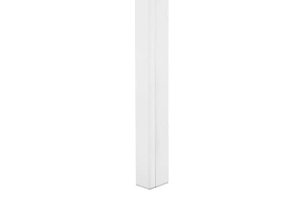 Puutarhapöytä harmaa valkoinen alumiini karkaistu lasitaso 160 x 90 x 71 cm kuudelle suorakulmainen moderni