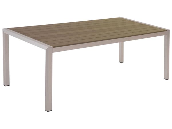 Spisebord Brunt aluminiumsstel til 6 personer 180 x 90 cm Moderne design