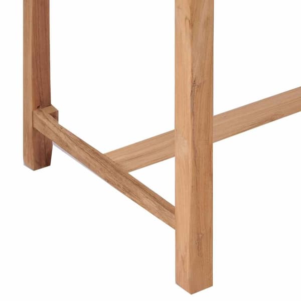 vidaXL Ståbord för utomhusbruk 110x60x105 cm massivt teakträ
