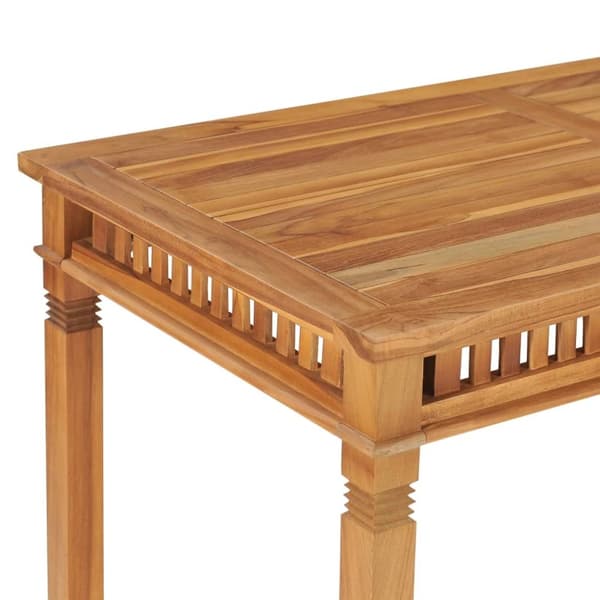 vidaXL Puutarhan ruokapöytä 110x65x80 cm täysi tiikki