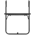 Miniatyrbillede 2 af 9: vidaXL hængende altanbord 60 x 64 x 83,5 cm plastik rattanlook brun