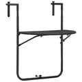 Miniatyrbillede 1 af 9: vidaXL hængende altanbord 60 x 64 x 83,5 cm plastik rattanlook brun