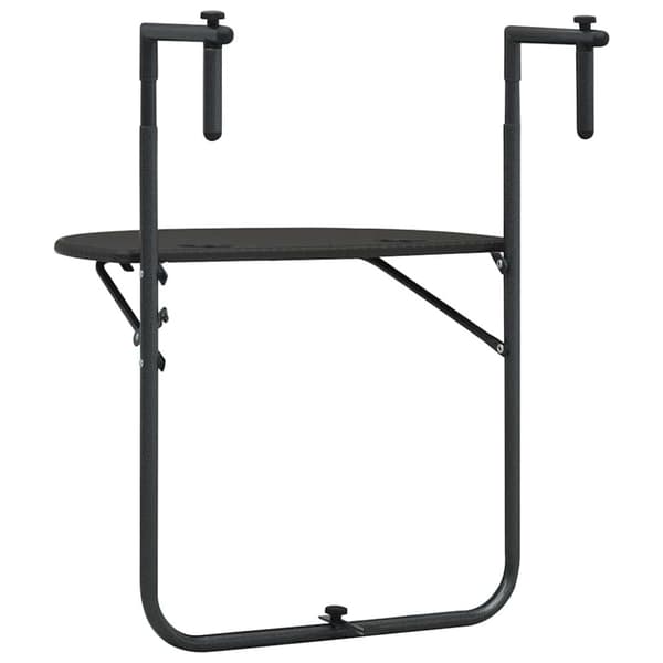 vidaXL Hengende balkongbord brun 60x64x83,5 cm plast rottingutseende