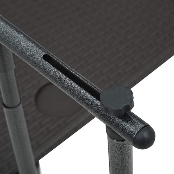 vidaXL Hengende balkongbord brun 60x64x83,5 cm plast rottingutseende