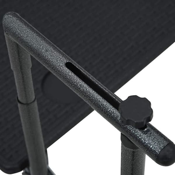 vidaXL Hengende balkongbord svart 60x64x83,5 cm plast rottingutseende