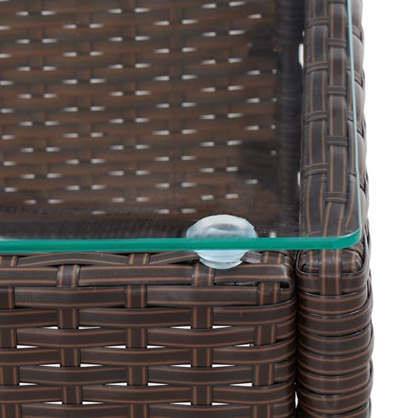vidaXL Soffbord brun 60x40x36 cm konstrotting
