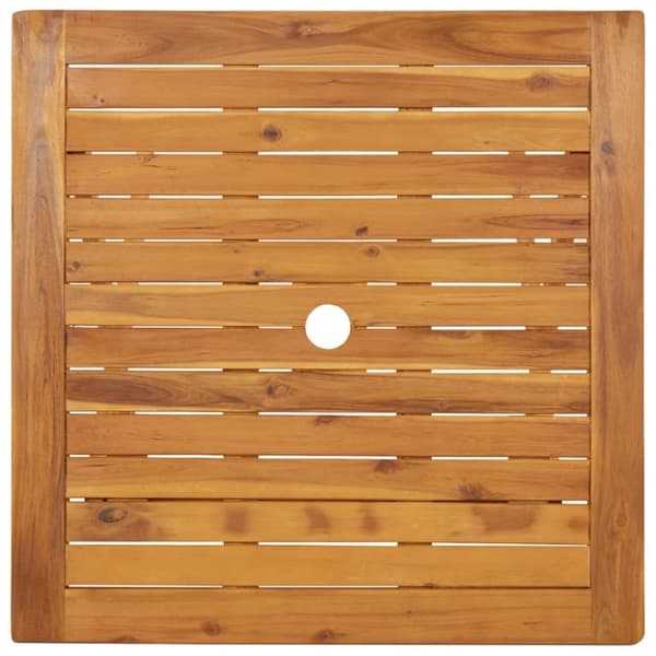 vidaXL Hopfällbart trädgårdsbord 70x70x75 cm massivt akaciaträ