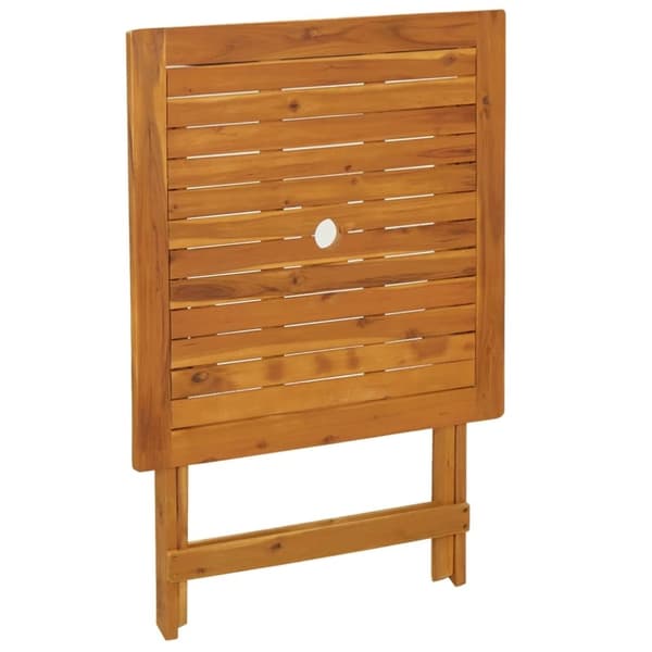 vidaXL Hopfällbart trädgårdsbord 70x70x75 cm massivt akaciaträ