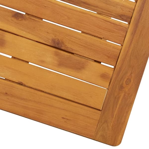 vidaXL Hopfällbart trädgårdsbord 70x70x75 cm massivt akaciaträ