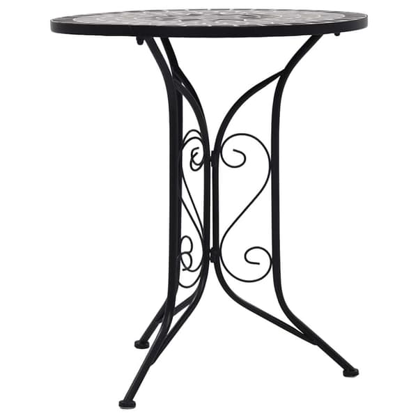 vidaXL bistrobord med mosaikdesign 61 cm keramisk grå