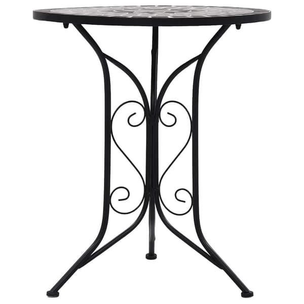 vidaXL bistrobord med mosaikdesign 61 cm keramisk grå
