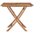 Miniatyrbillede 2 af 8: vidaXL foldbart havebord 85x85x76 cm massivt teaktræ