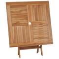 Miniatyrbild 4 av 8: vidaXL Hopfällbart trädgårdsbord 85x85x76 cm massiv teak