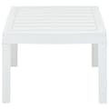 Miniatyrbillede 3 af 5: vidaXL havebord 78x55x38 cm plastik hvid