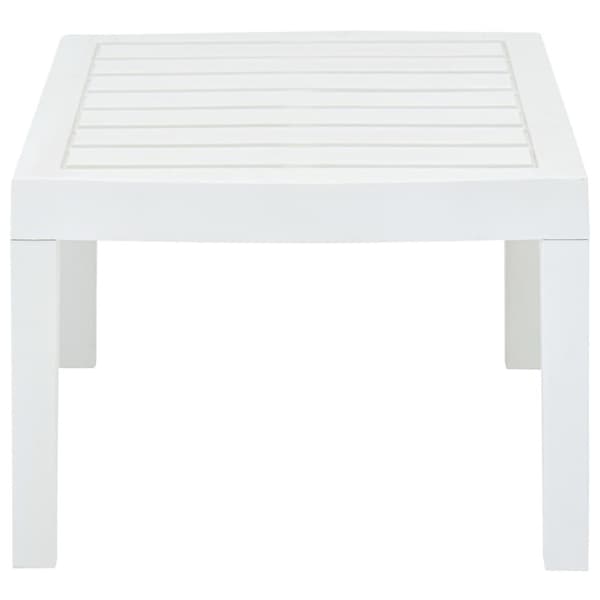vidaXL havebord 78x55x38 cm plastik hvid