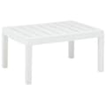 Miniatyrbillede 1 af 5: vidaXL havebord 78x55x38 cm plastik hvid