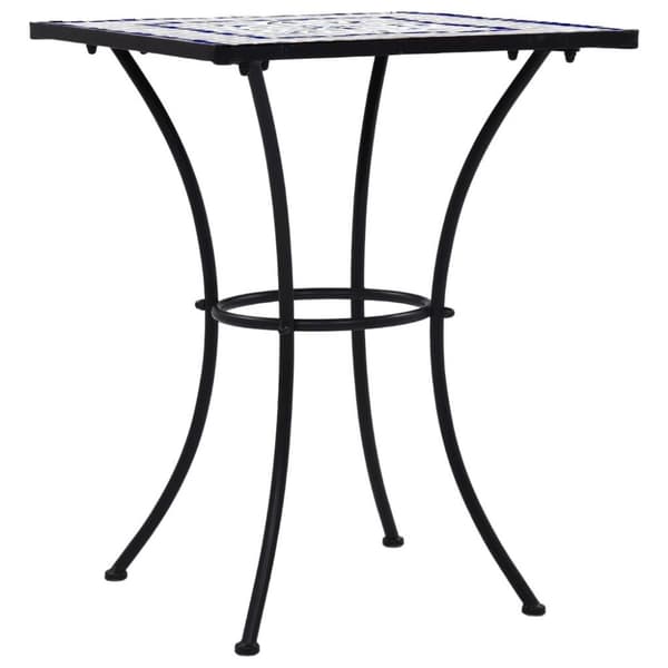 vidaXL bistrobord med mosaikdesign 60 cm keramisk blå og hvid