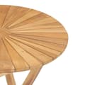 Miniatyrbillede 6 af 7: vidaXL foldbart havebord Ø 60 cm massivt teaktræ
