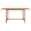 Miniatyrbillede 3 af 7: vidaXL havebord 150x150x76 cm massivt teaktræ