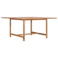 Miniatyrbillede 1 af 7: vidaXL havebord 150x150x76 cm massivt teaktræ