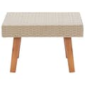 Miniatyrbillede 3 af 5: vidaXL udendørs sofabord polyrattan beige