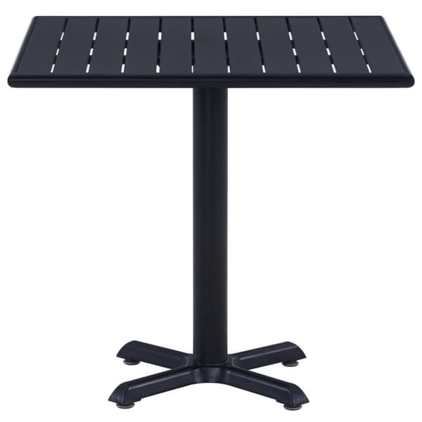 vidaXL havebord 80x80x75 cm sort