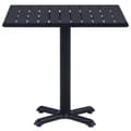 Miniatyrbillede 3 af 6: vidaXL havebord 80x80x75 cm sort