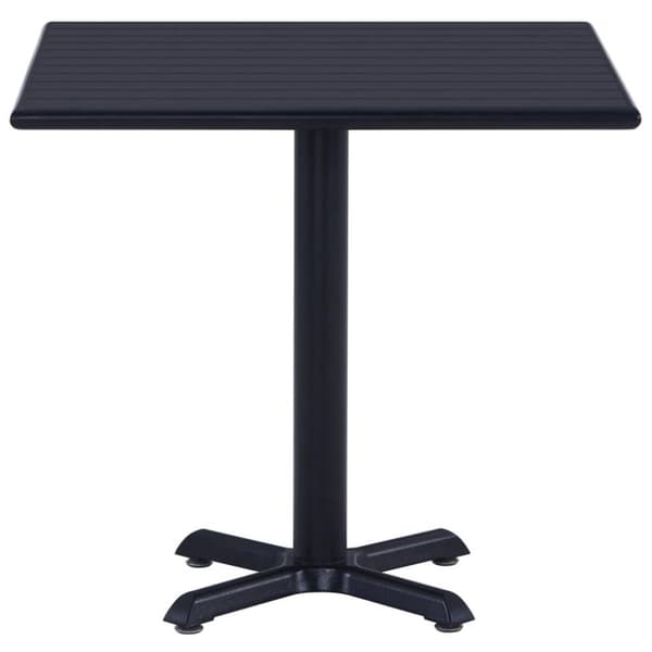 vidaXL havebord 80x80x75 cm sort