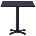 Miniatyrbillede 2 af 6: vidaXL havebord 80x80x75 cm sort