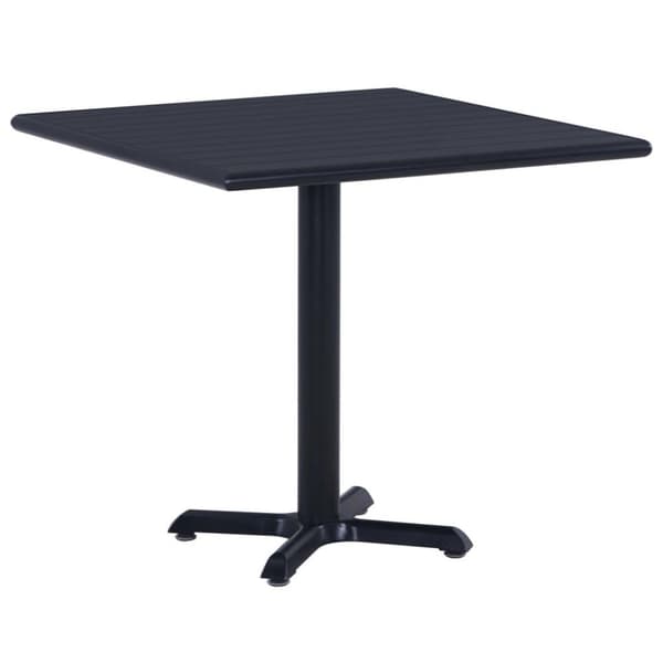 vidaXL havebord 80x80x75 cm sort