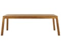 Miniatyrbillede 7 af 10: Have Spisebord Lys Akacie Lamineret Træ 210 x 90 cm 8 Personers Rektangulær Indendørs Udendørs Rustik