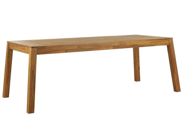 Have Spisebord Lys Akacie Lamineret Træ 210 x 90 cm 8 Personers Rektangulær Indendørs Udendørs Rustik