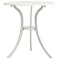 Miniatyrbillede 1 af 6: vidaXL havebord 62x62x65 cm støbt aluminium hvid